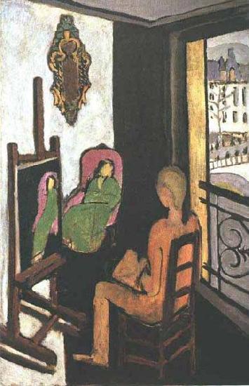 Henri Matisse The Painter and His Model, oil painting image